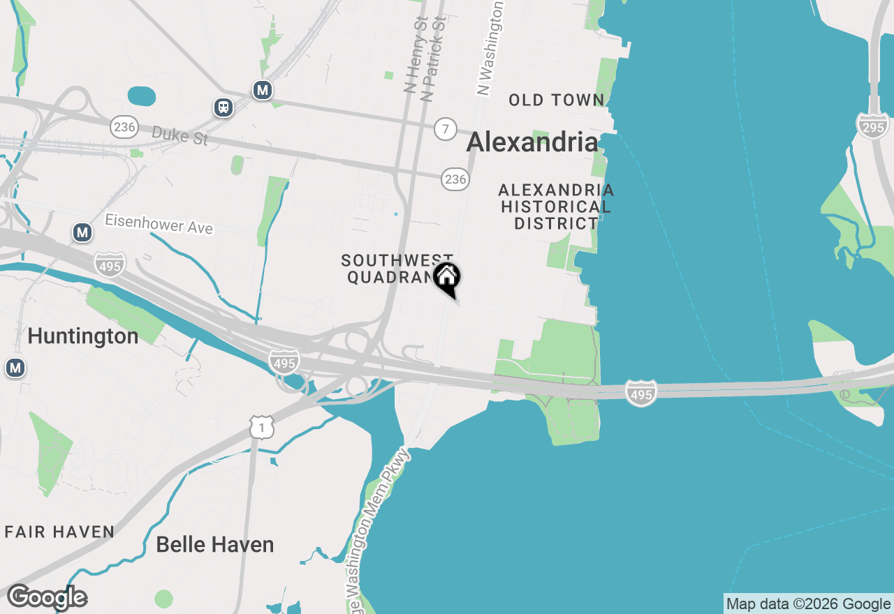 Map of 820 Washington Street S #327, Alexandria, VA 22314