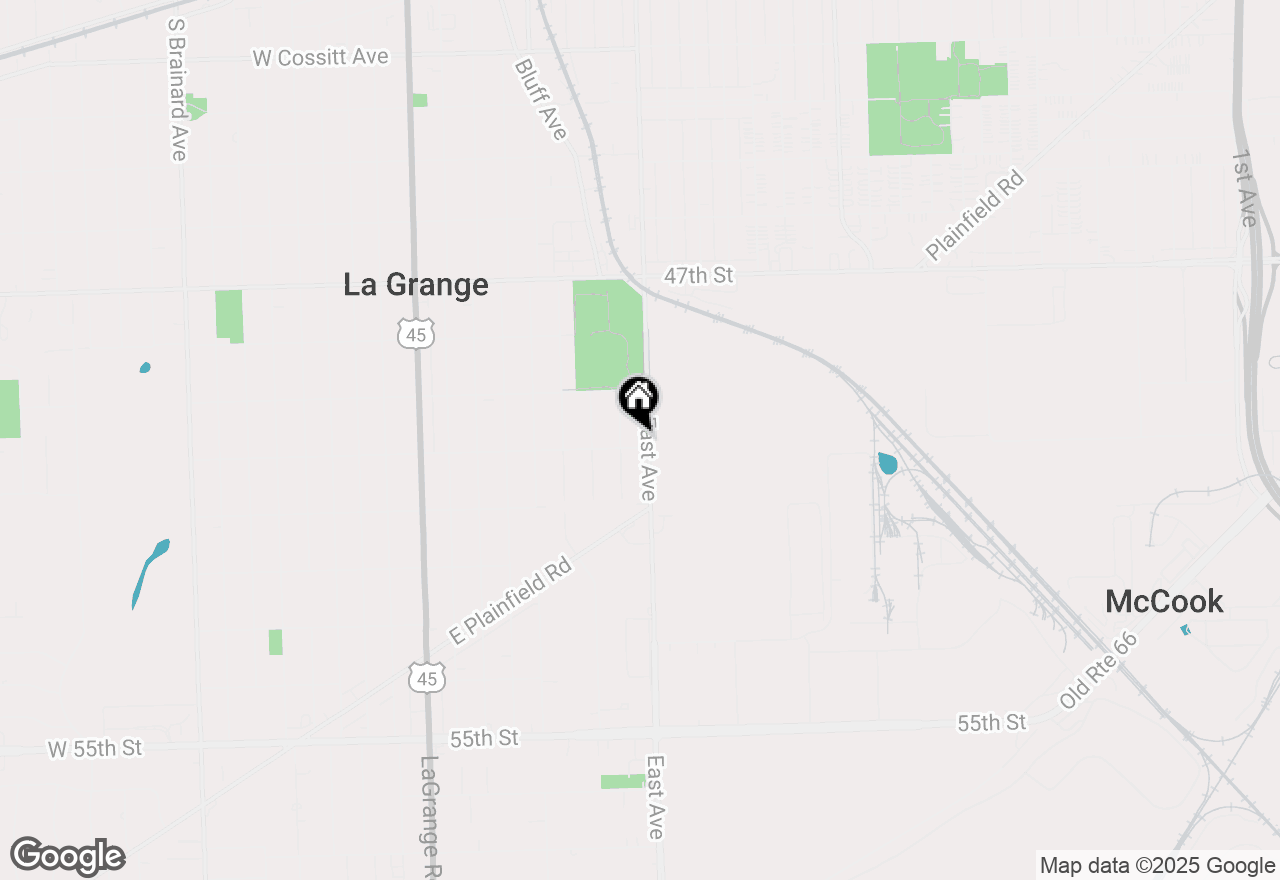 Map of 740 East Avenue, La Grange, IL 60525