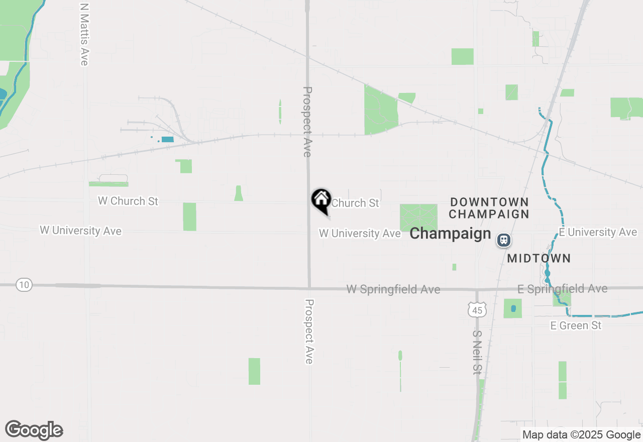 Map of 809 W Park Avenue, Champaign, IL 61820