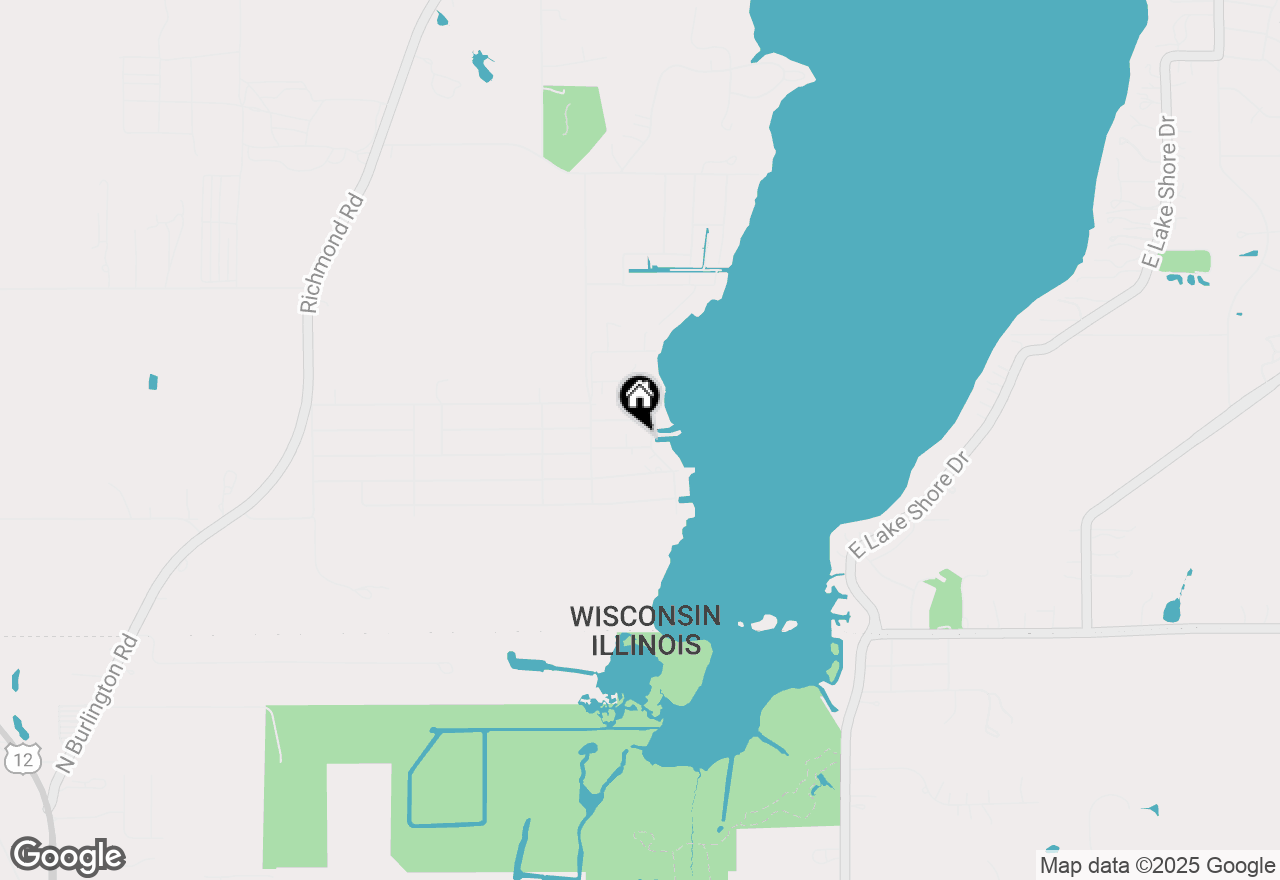 Map of 1504 Willow Rd, Twin Lakes, WI 53181