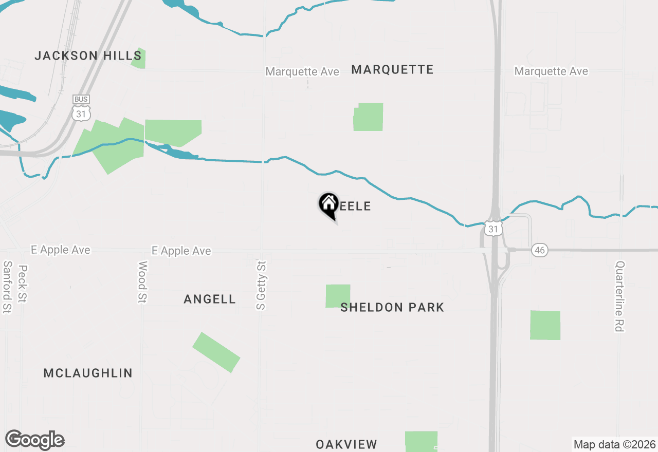 Map of 1025 Amity Avenue, Muskegon, MI 49442