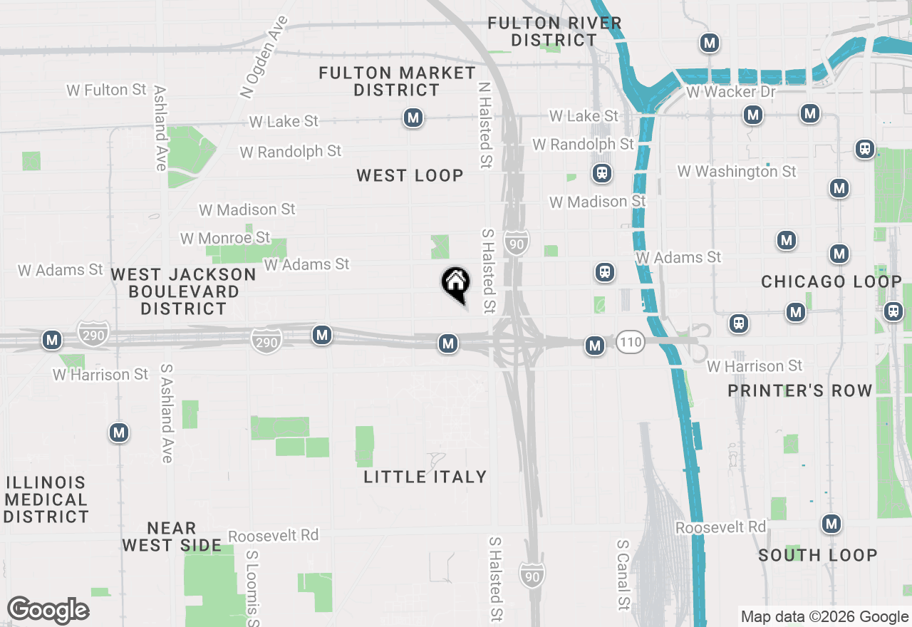 Map of 331 S Peoria Street #303, Chicago, IL 60607