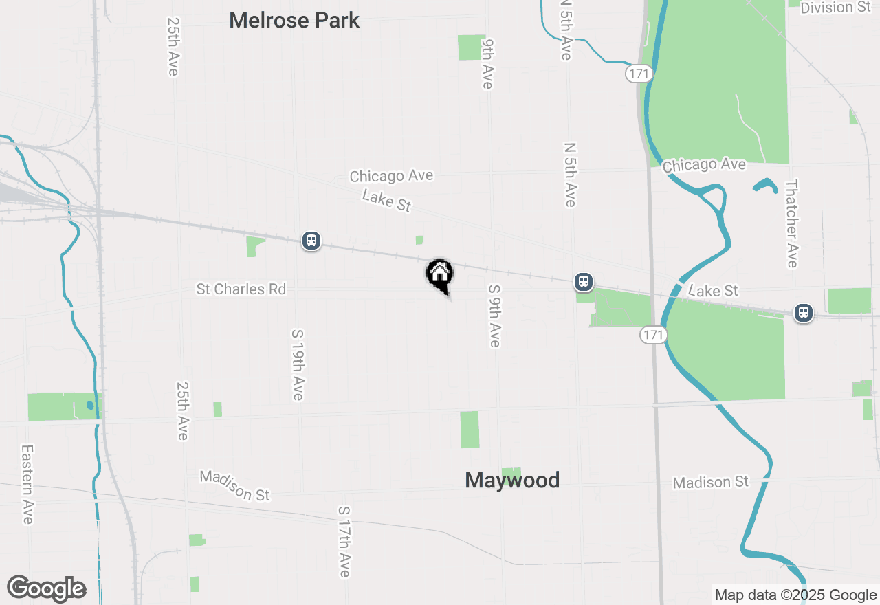 Map of 115 S 12th Avenue, Maywood, IL 60153