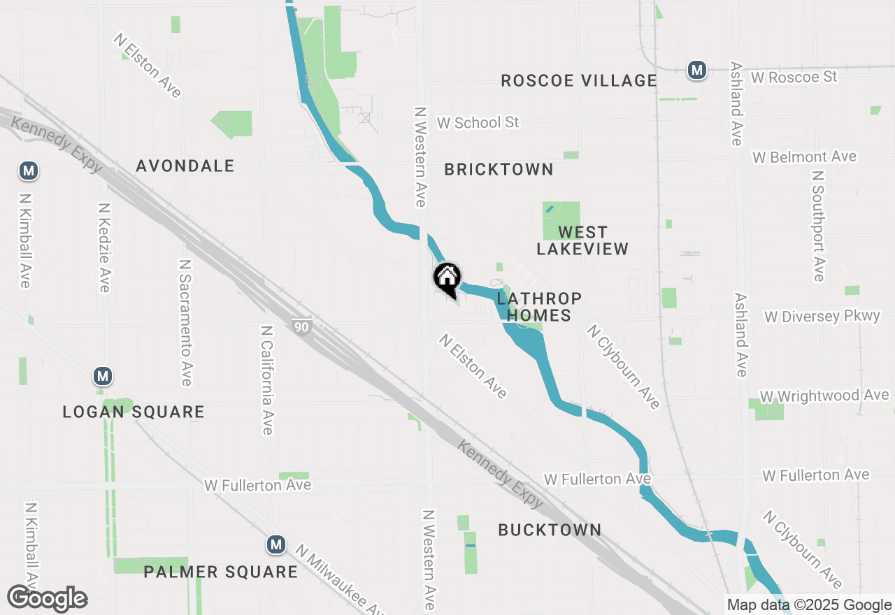 Map of 2337 W Wolfram Street #312, Chicago, IL 60618