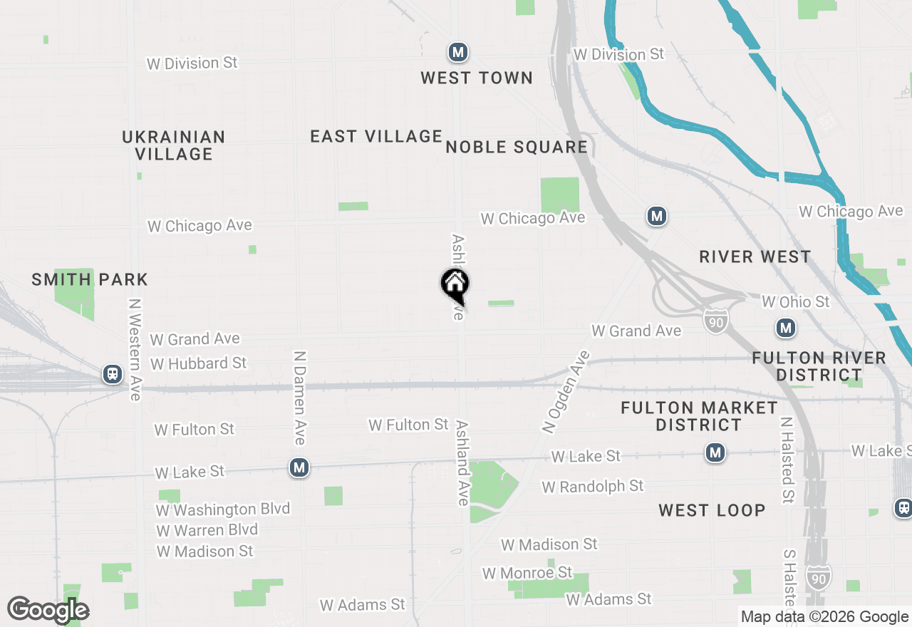 Map of 526 N Ashland Avenue, Chicago, IL 60622