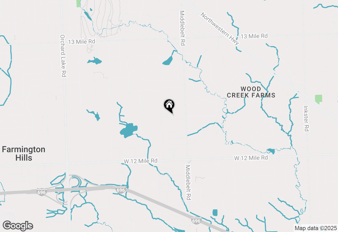 Map of 28418 Venice Circle, Farmington Hills, MI 48334