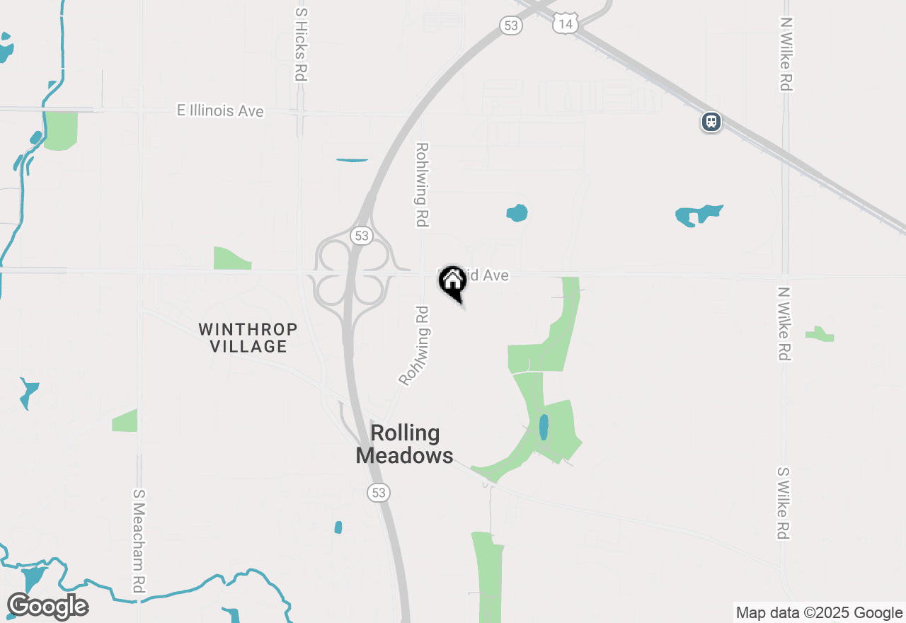 Map of 2108 Flicker Lane, Rolling Meadows, IL 60008