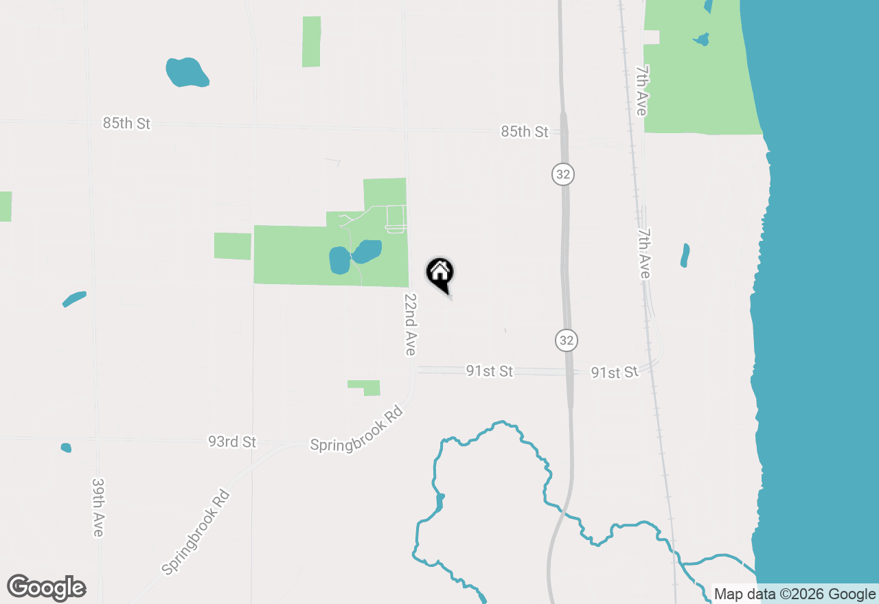 Map of 8920 20th Ave, Kenosha, WI 53143