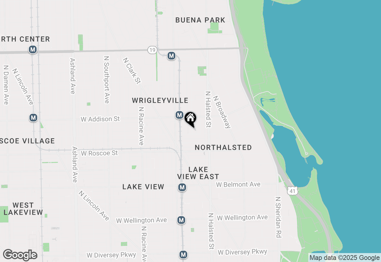 Map of 3508 N Fremont Street #G, Chicago, IL 60657