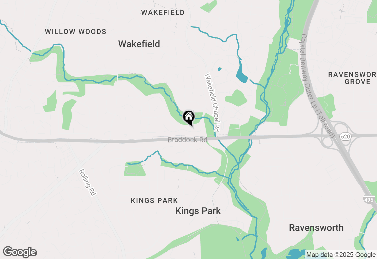 Map of 8524 Canterbury Drive, Annandale, VA 22003