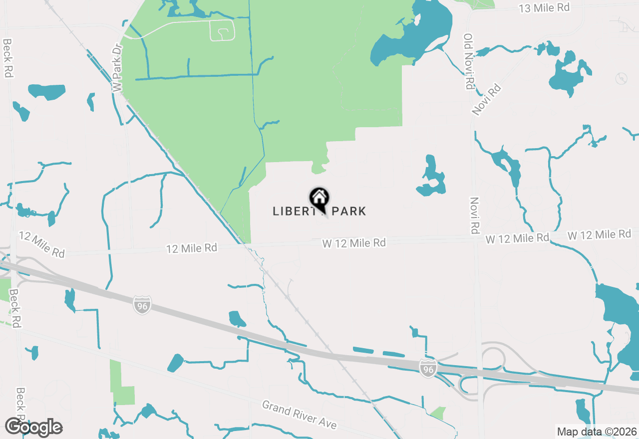 Map of 27928 Hopkins Drive, Novi, MI 48377