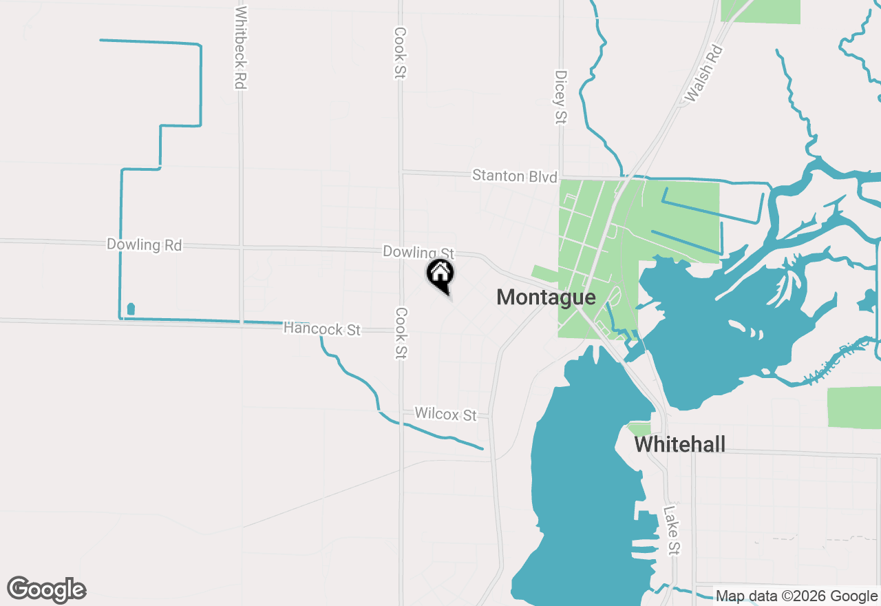 Map of 4897 Williams Street, Montague, MI 49437