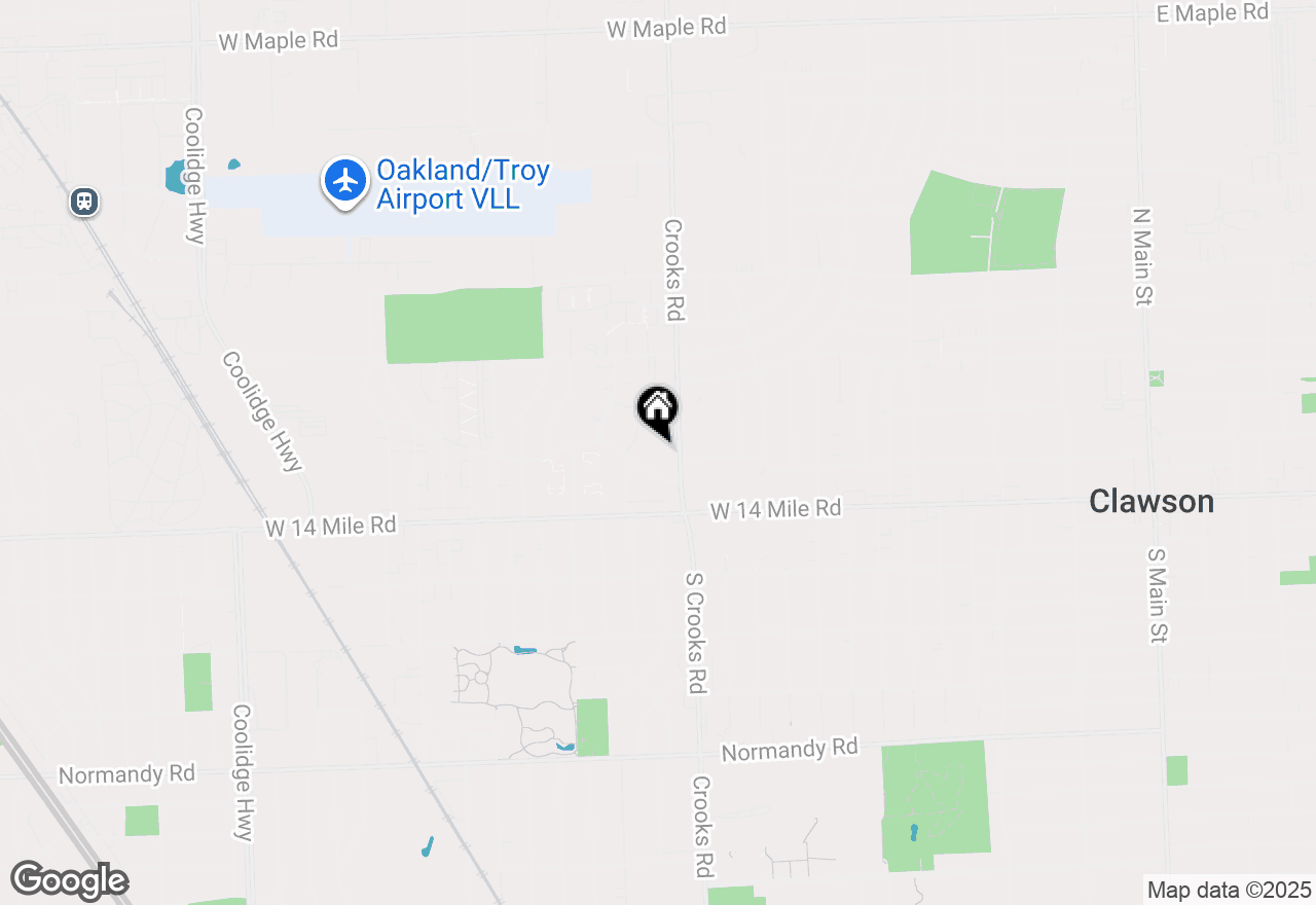 Map of 4909 Crooks Road #D 4, Royal Oak, MI 48073