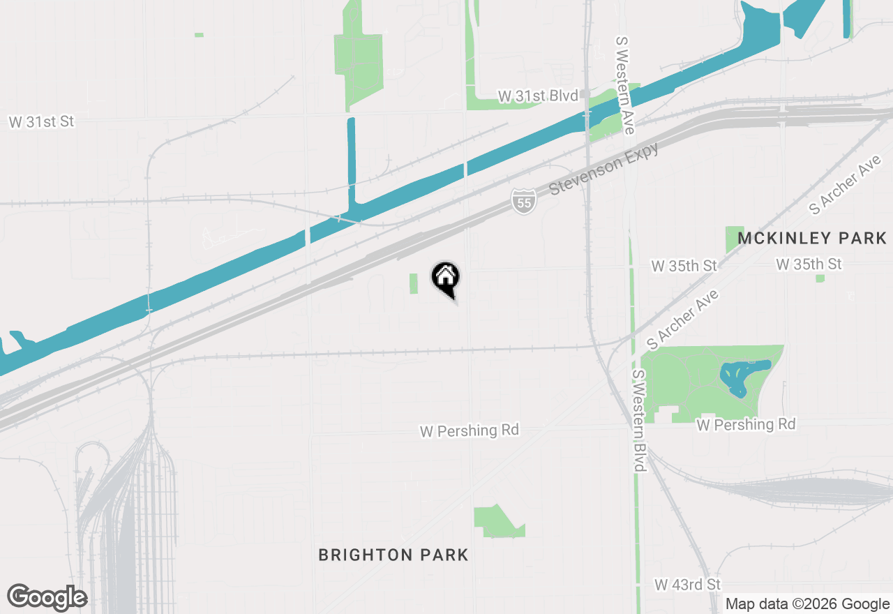 Map of 2834 W 36th Street, Chicago, IL 60632