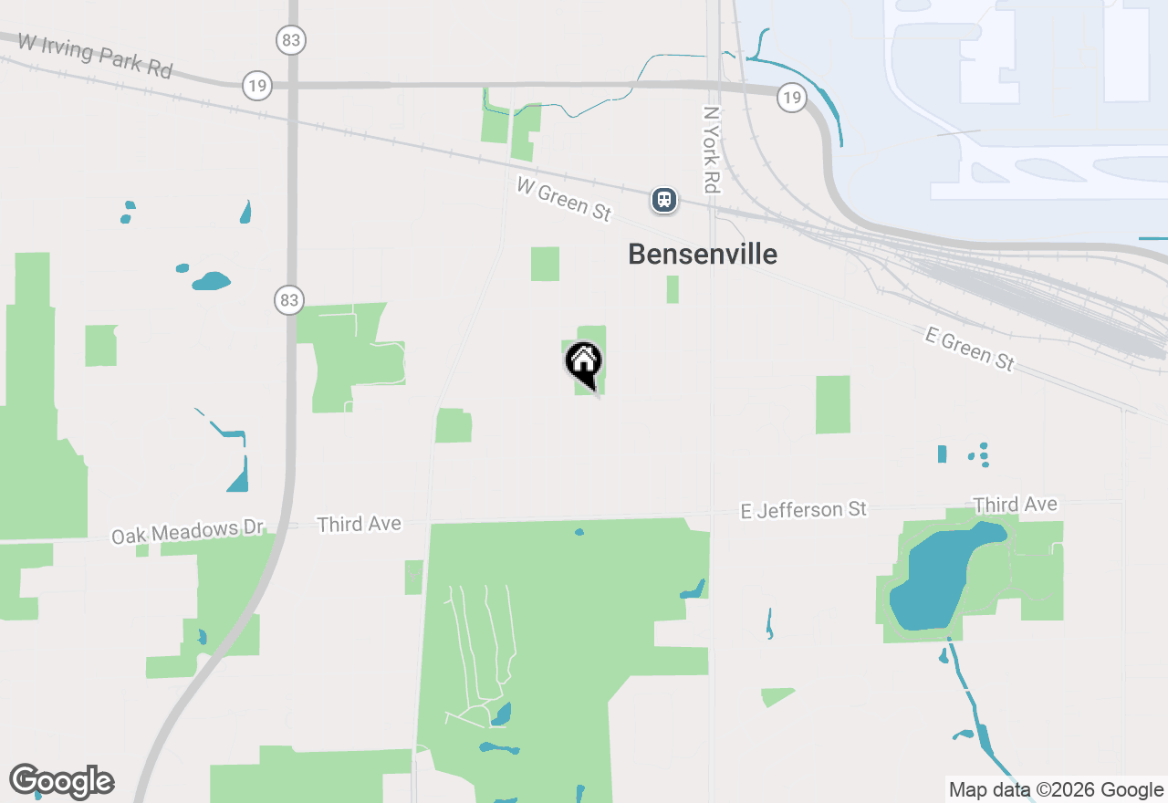 Map of 302 S Walnut Street, Bensenville, IL 60106