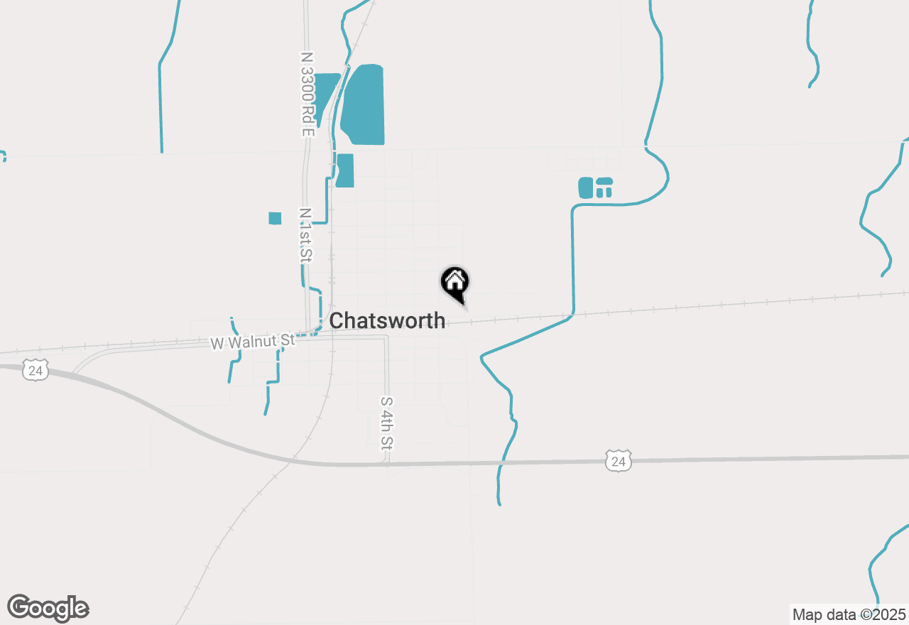 Map of 612 E Locust Street, Chatsworth, IL 60921