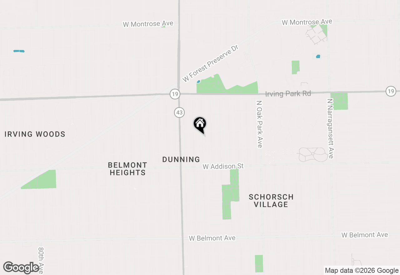 Map of 3741 N Nottingham Avenue, Chicago, IL 60634
