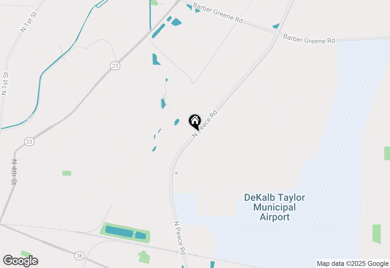 Map of 1085 Peace Road, Dekalb, IL 60115