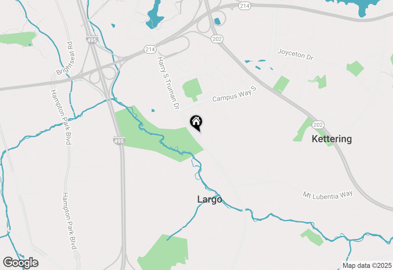 Map of 398 Harry S Truman Drive, Upper Marlboro, MD 20774