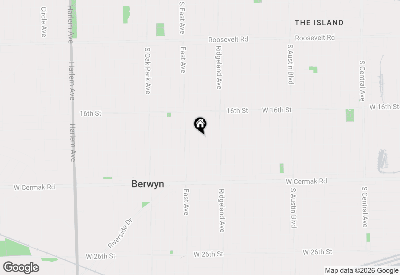 Map of 1822 Gunderson Avenue #1, Berwyn, IL 60402
