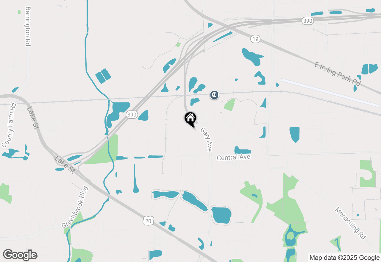 Map of 100 N Gary Avenue, Roselle, IL 60172