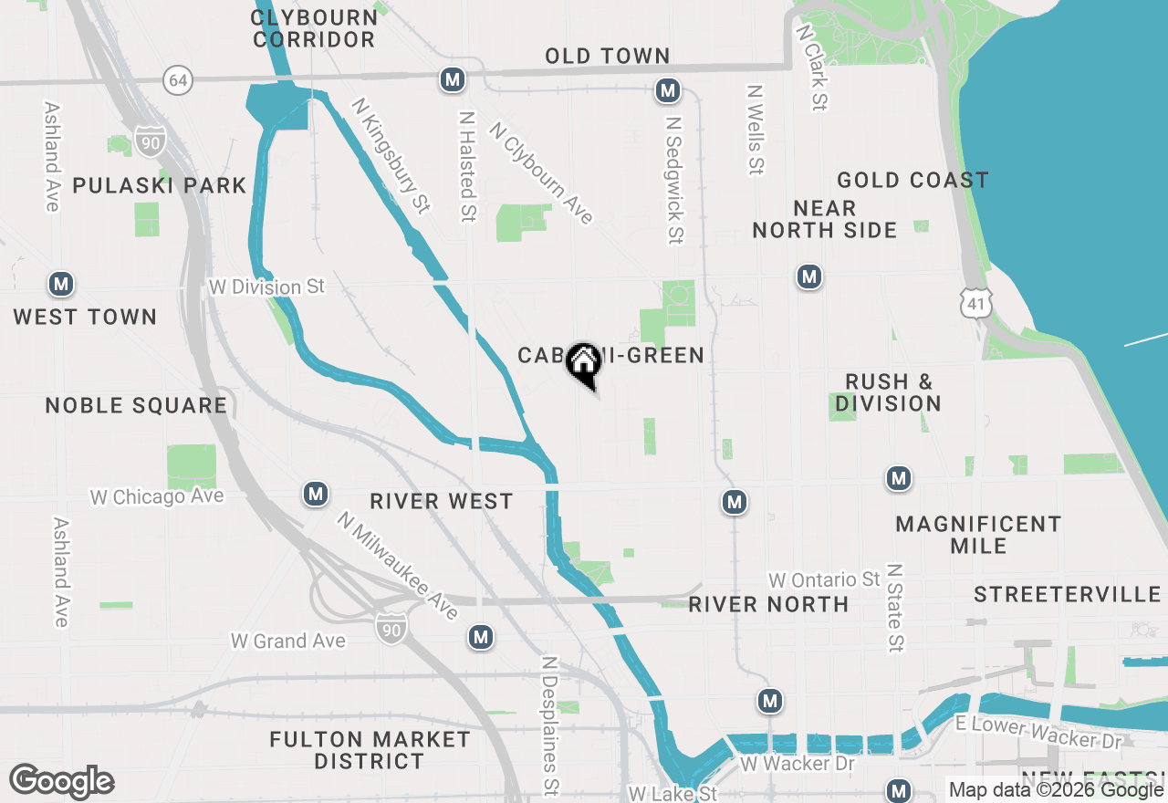 Map of 925 N Larrabee Street #2S, Chicago, IL 60610