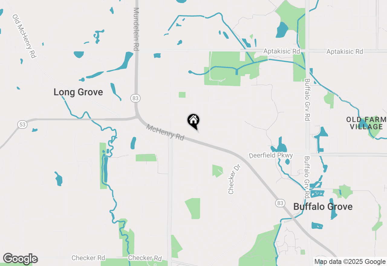 Map of 1027 Courtland Drive #1027, Buffalo Grove, IL 60089