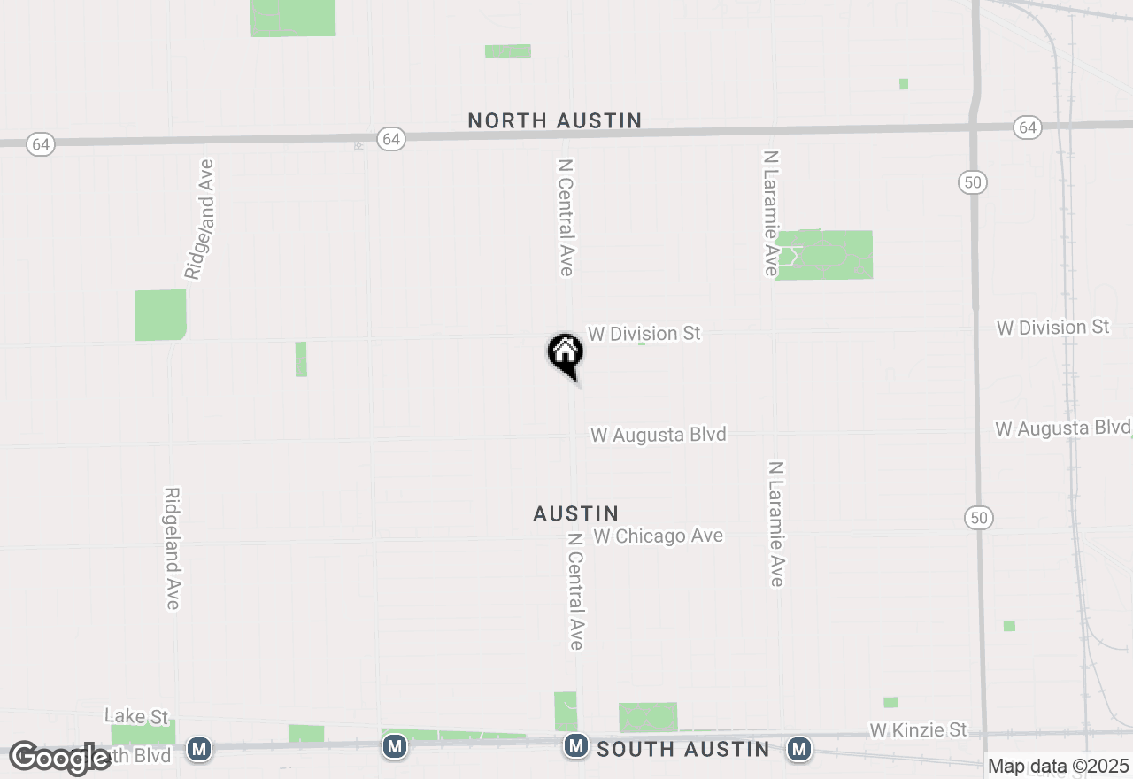 Map of 1056 N Central Park Avenue, Chicago, IL 60651