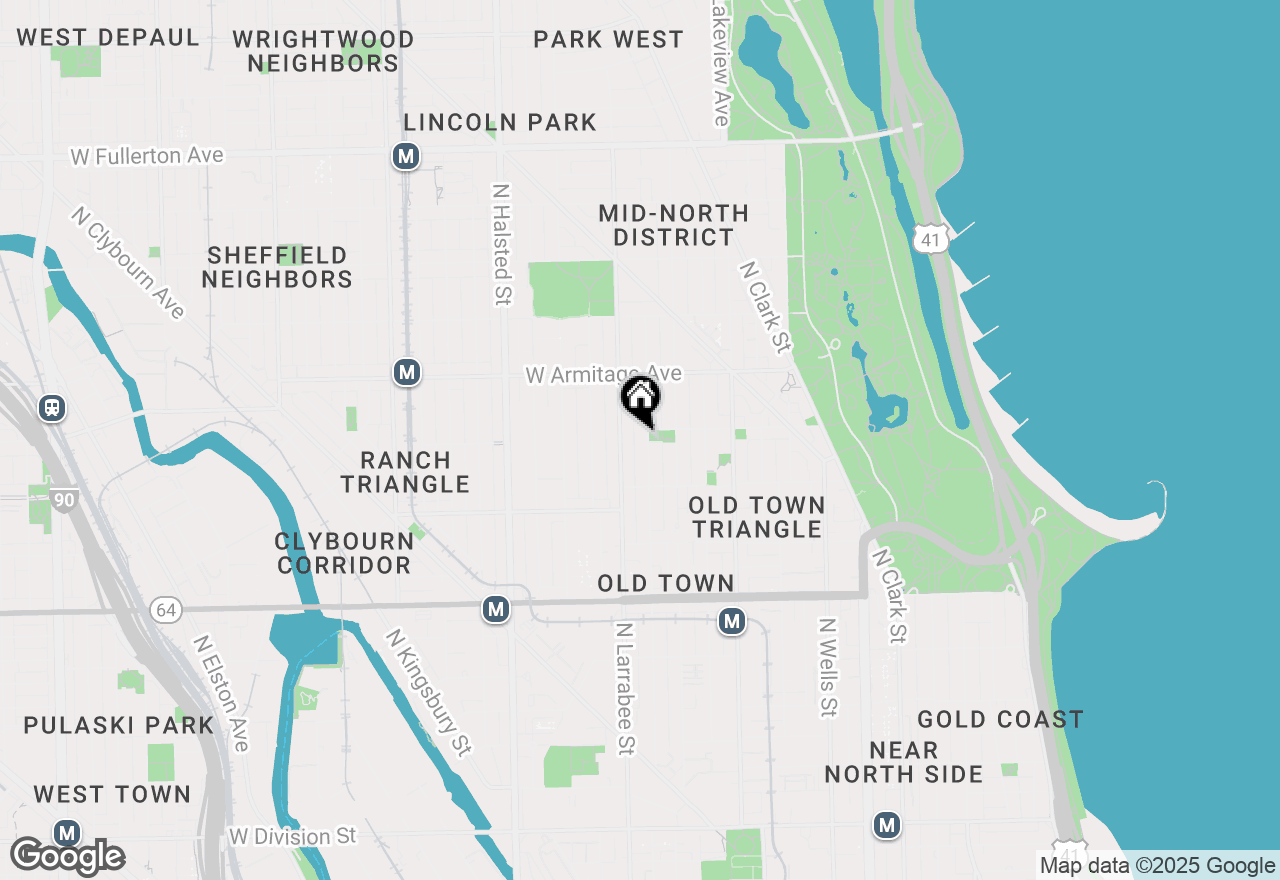 Map of 1850 N Mohawk Street, Chicago, IL 60614