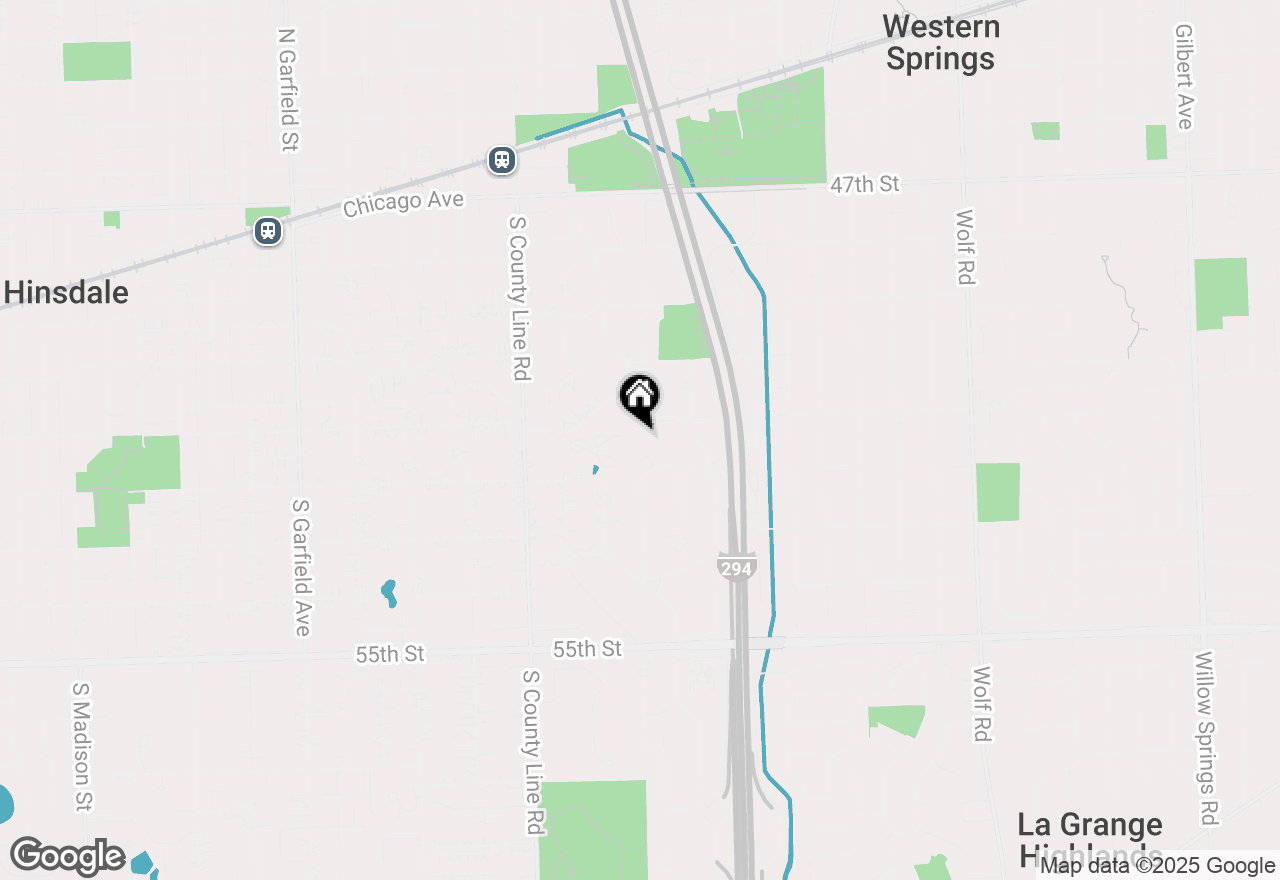 Map of 704 Bittersweet Lane, Hinsdale, IL 60521