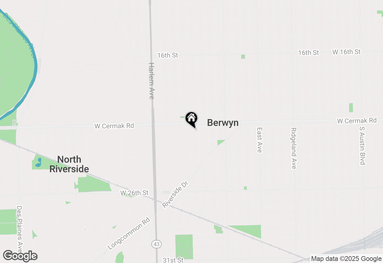 Map of 2221 Home Avenue, Berwyn, IL 60402