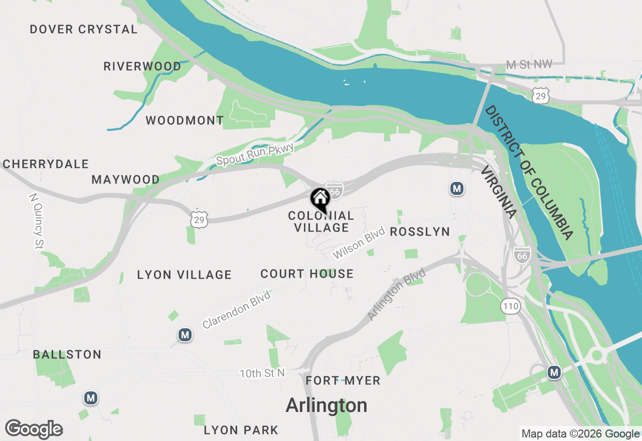 Map of 1911 Key Boulevard #564, Arlington, VA 22201