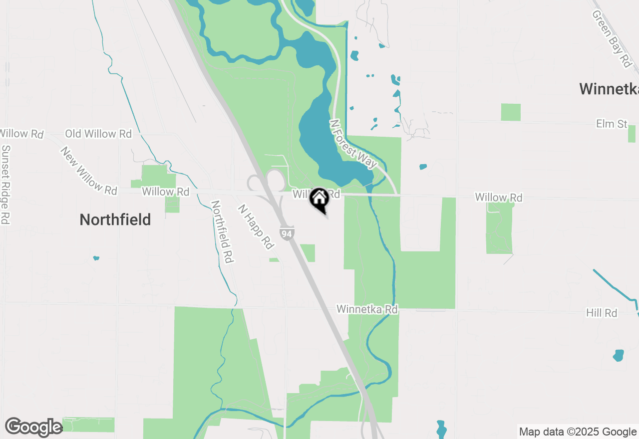 Map of 1595 Mount Pleasant Street, Northfield, IL 60093