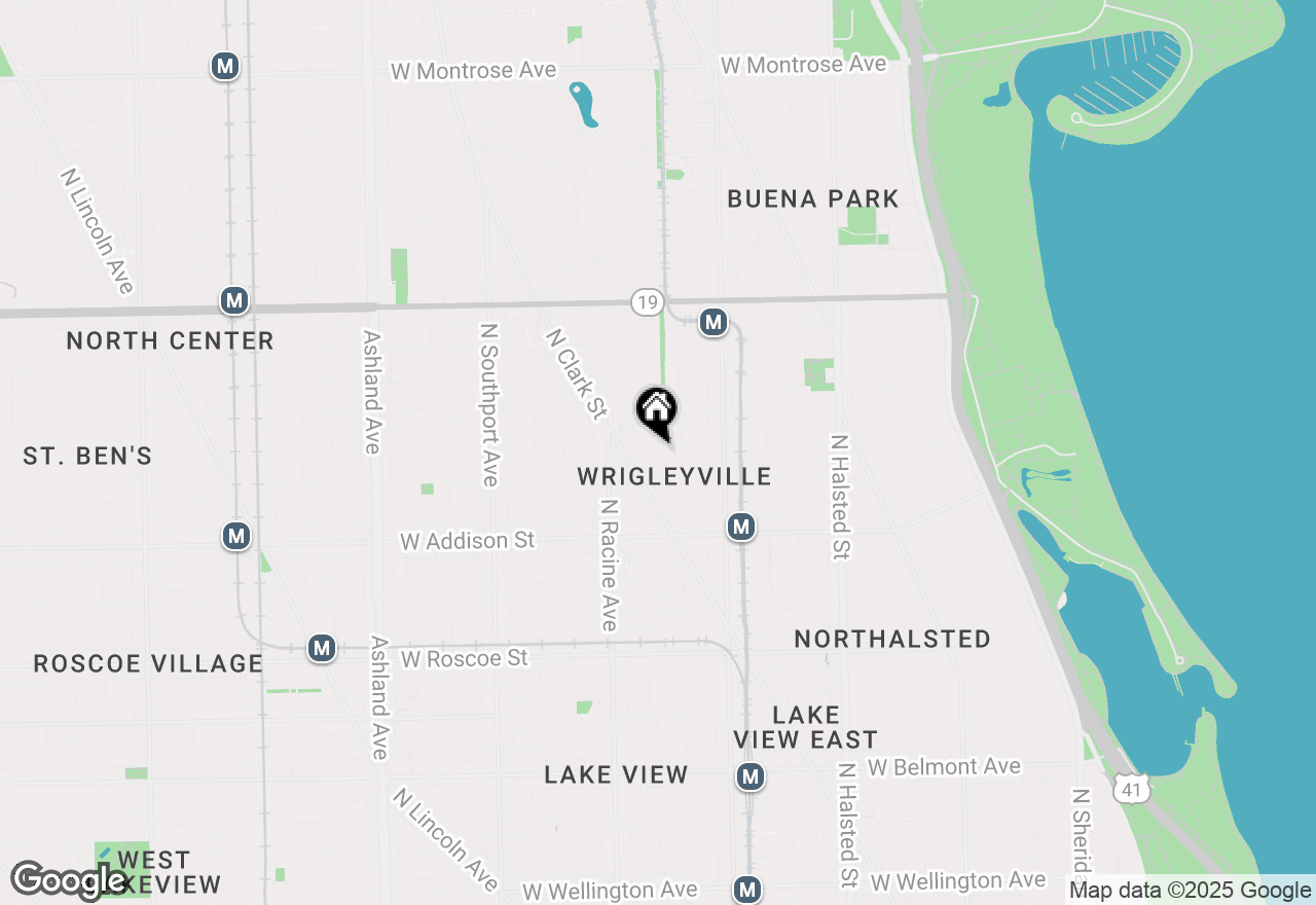 Map of 3723 N Clifton Avenue #3, Chicago, IL 60613