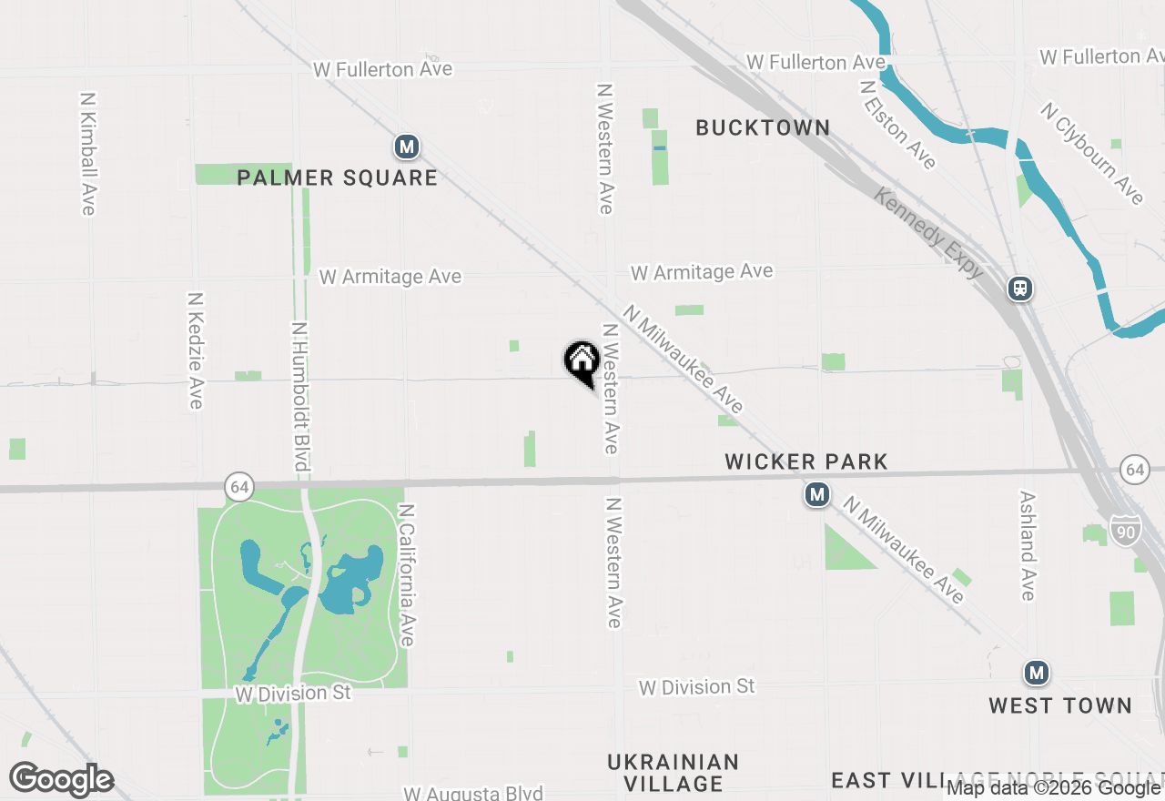 Map of 1734 N Artesian Avenue, Chicago, IL 60647