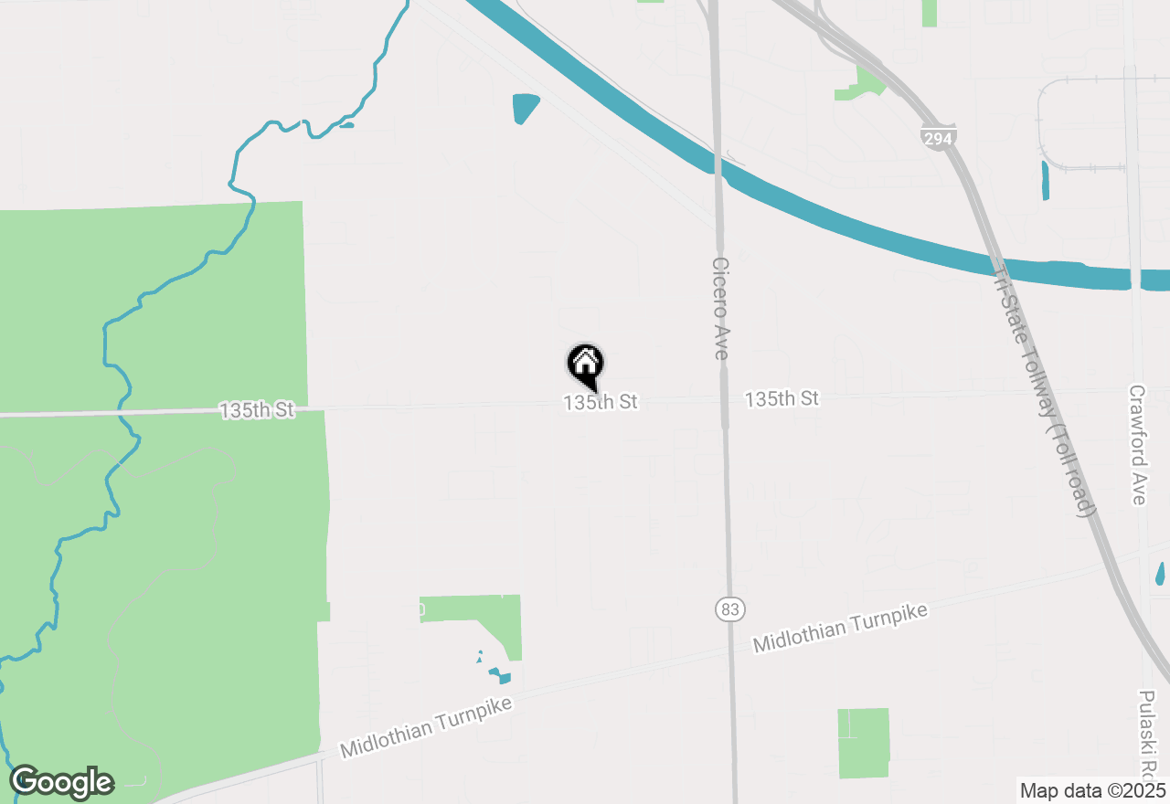 Map of 5003 W 135th Street #3, Crestwood, IL 60418