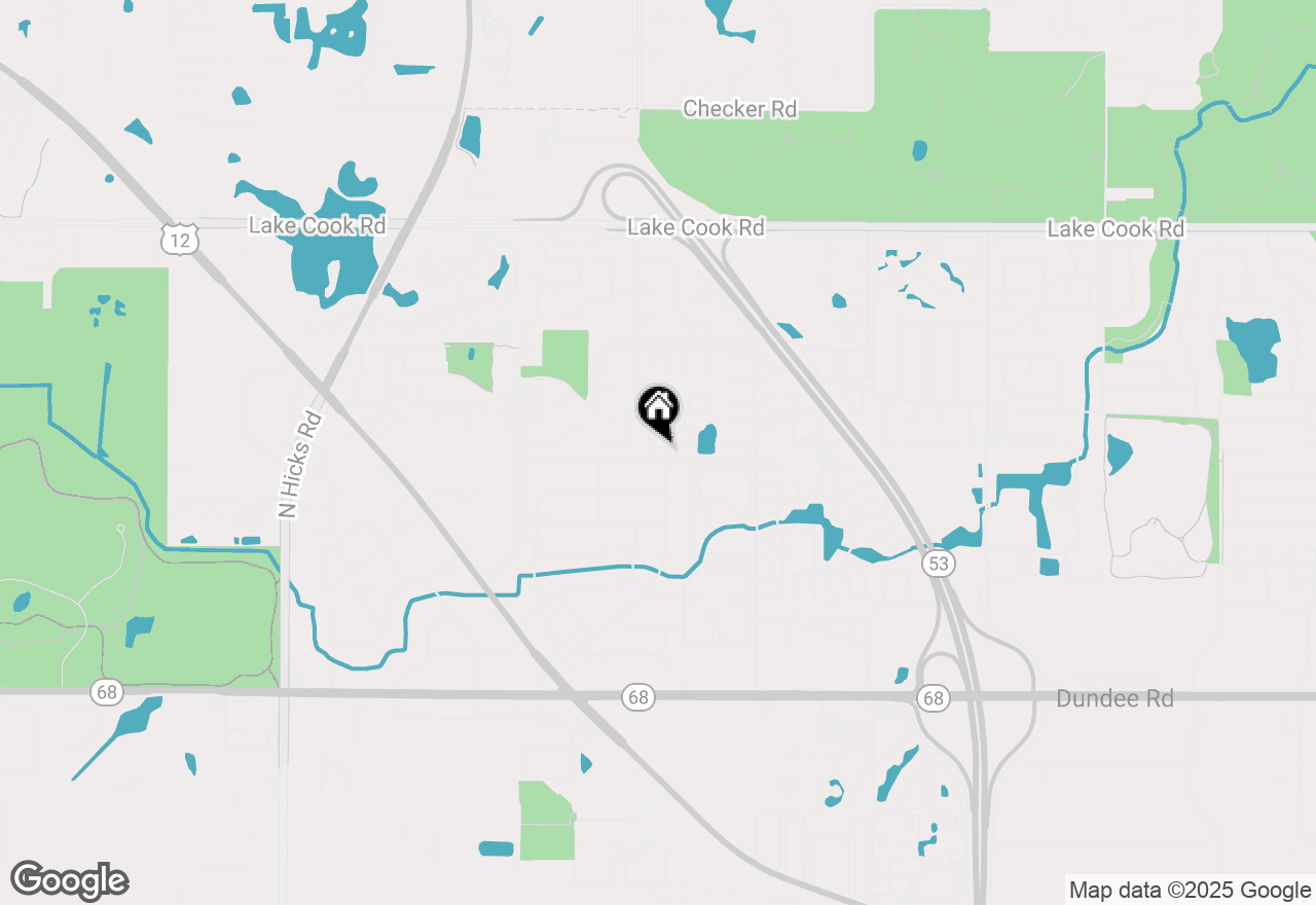 Map of 1967 N Jamestown Drive, Palatine, IL 60074