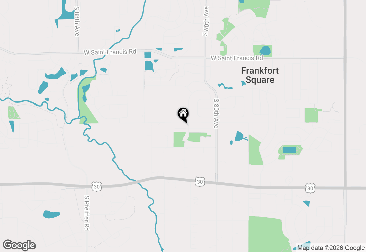 Map of 8204 W Rosebury Drive, Frankfort, IL 60423