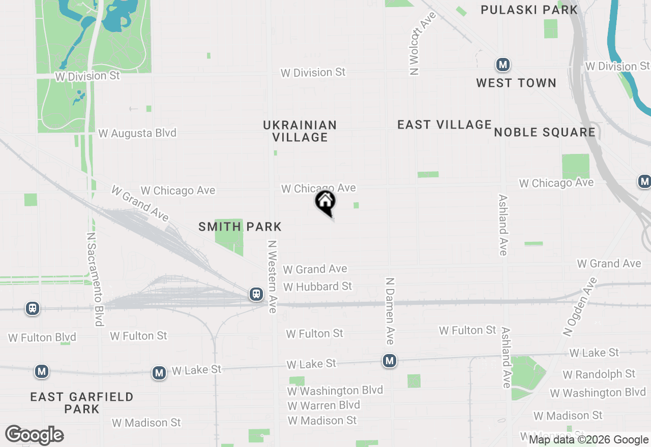 Map of 2205 W Huron Street, Chicago, IL 60612