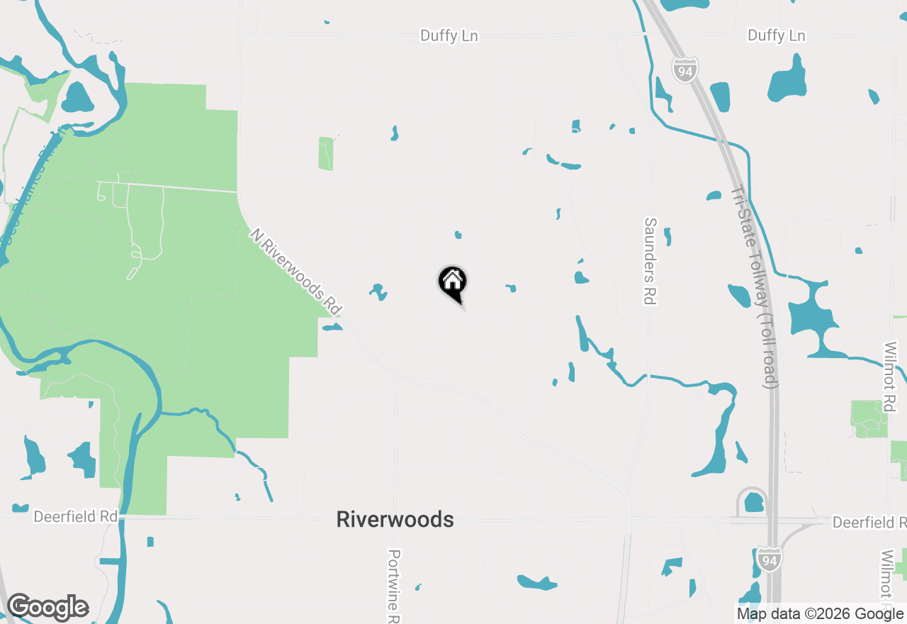 Map of 2690 Crestwood Lane, Riverwoods, IL 60015
