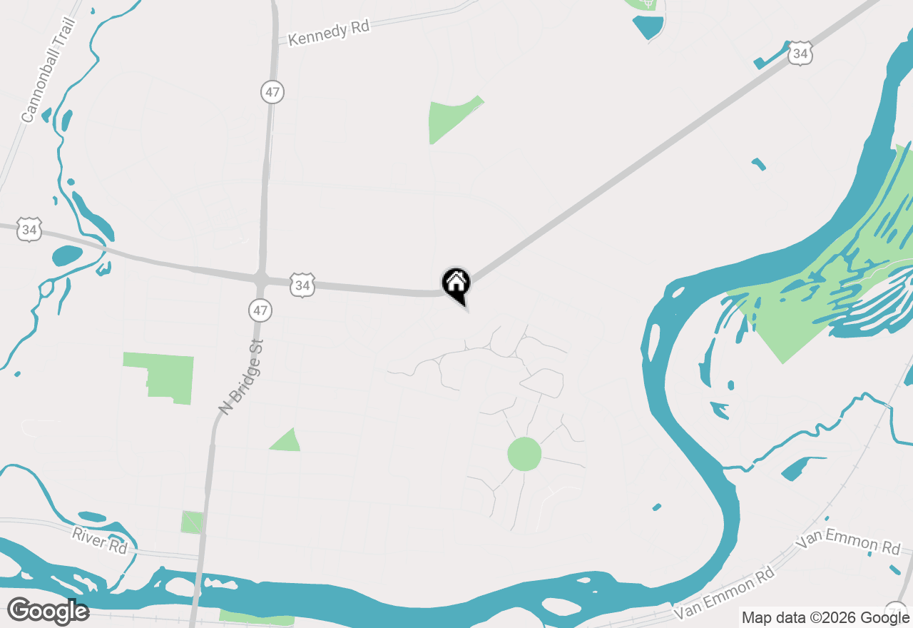 Map of 2218 Davidson Way, Yorkville, IL 60560