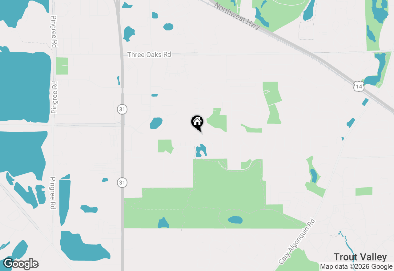 Map of 26 New Haven Drive, Cary, IL 60013