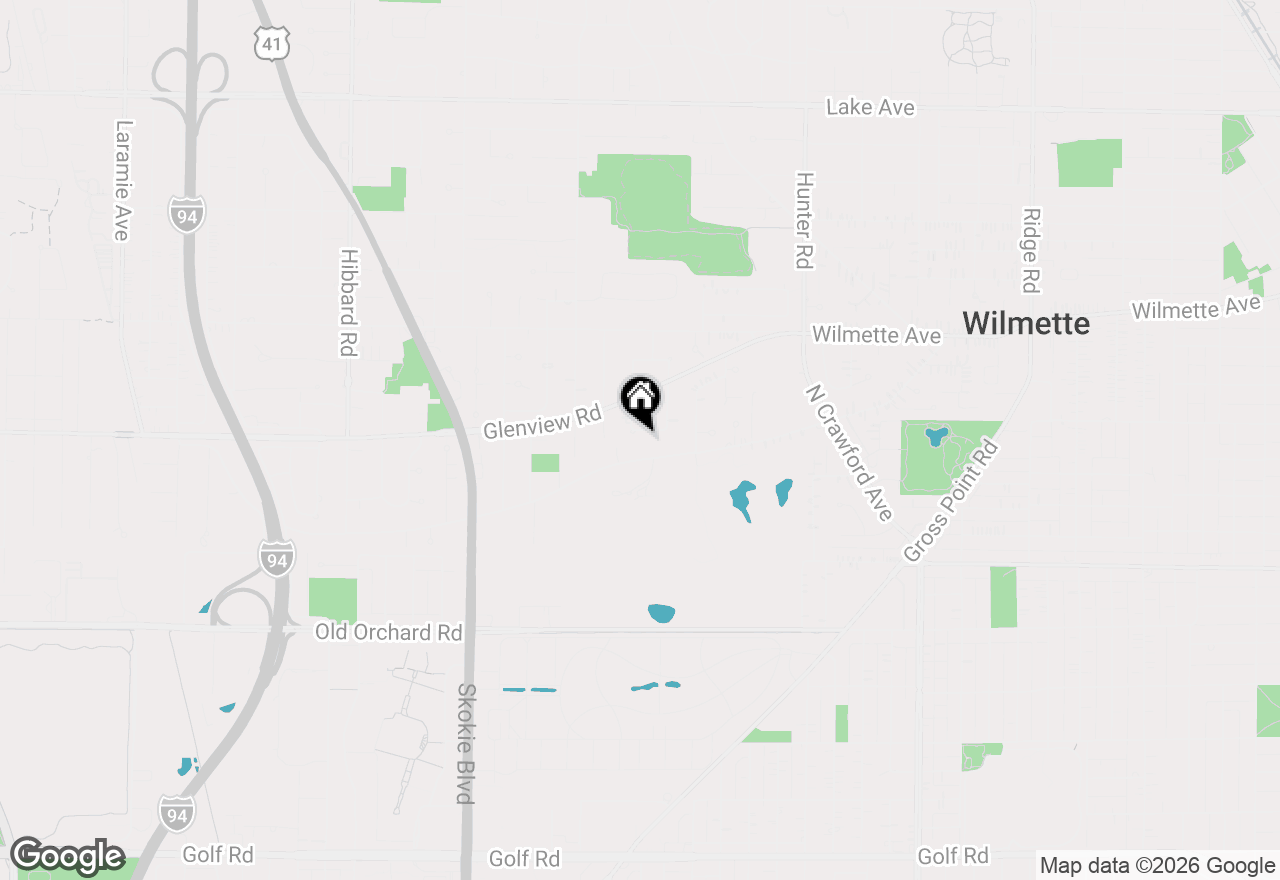 Map of 305 Wilshire Drive W, Wilmette, IL 60091