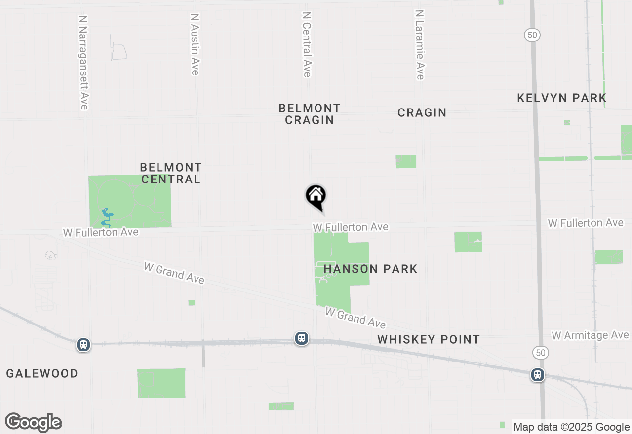 Map of 2419 N Central Avenue, Chicago, IL 60639