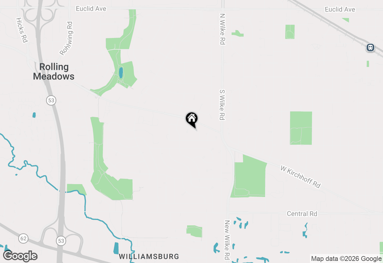 Map of 2207 Kingfisher Lane, Rolling Meadows, IL 60008
