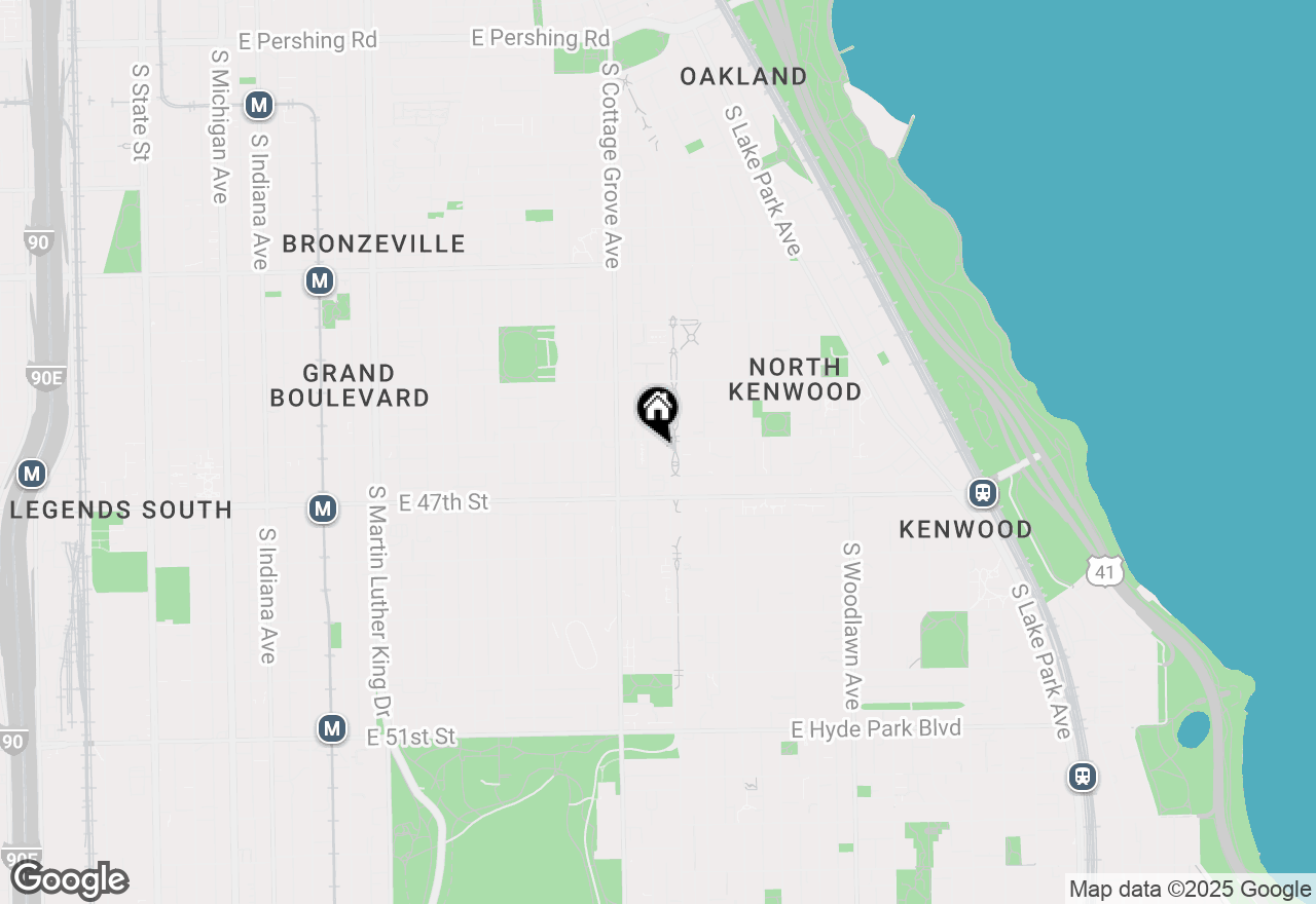 Map of 4523.5 S Drexel Boulevard #2W, Chicago, IL 60653