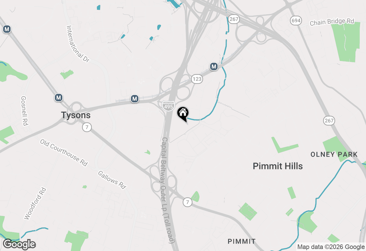 Map of 1800 Old Meadow Road #1510, Mclean, VA 22102