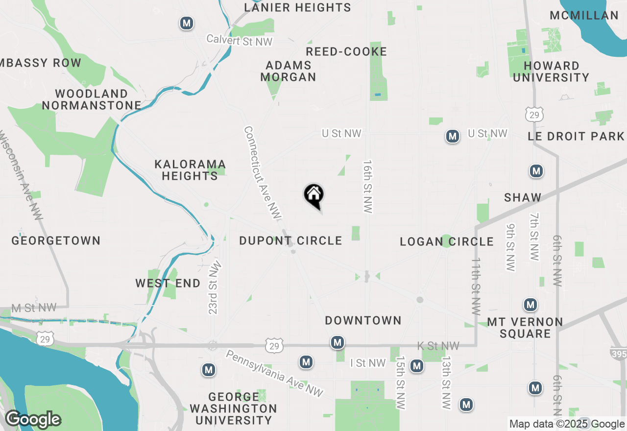 Map of 1601 18th Street Nw #916, Washington, DC 20009