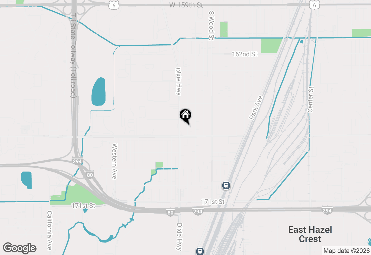 Map of 16628 Winchester Avenue, Markham, IL 60428