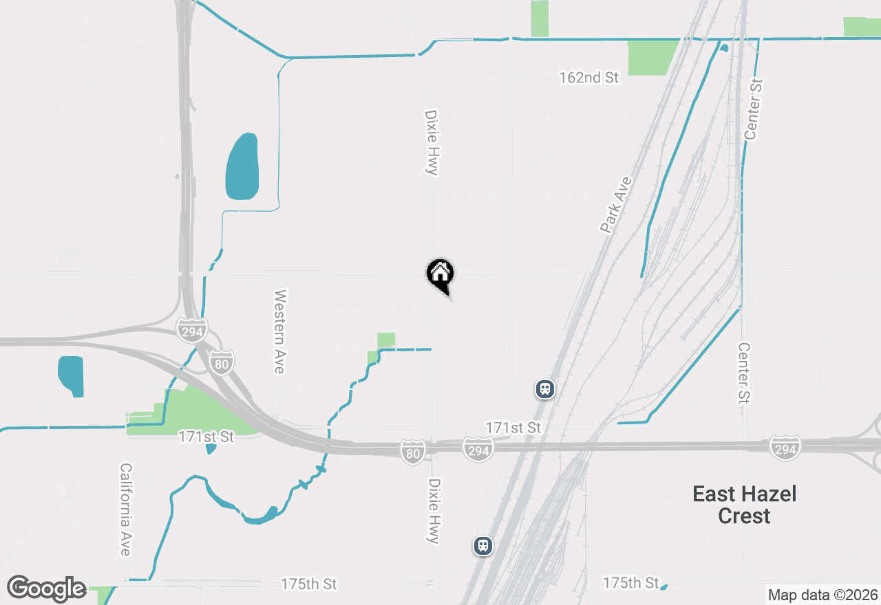Map of 16735 Dixie Highway, Hazel Crest, IL 60429